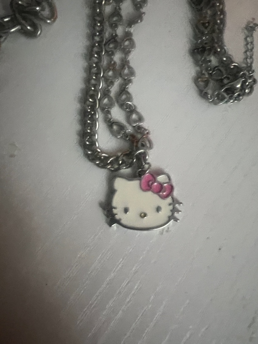Sanrio Hello Kitty Silver Necklace and Choker - Picture 3 of 4